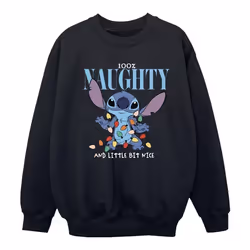 Disney - Sweat NAUGHTY & NICE - Fille (Noir)