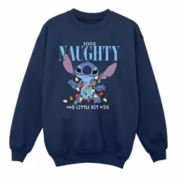 Disney - Sweat NAUGHTY & NICE - Fille (Bleu marine)
