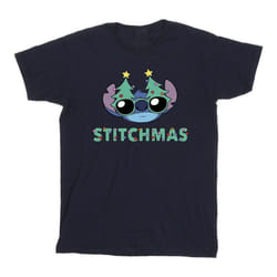 Disney - T-shirt STITCHMAS - Homme (Bleu marine)