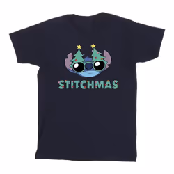 Disney - T-shirt STITCHMAS - Homme (Bleu marine)