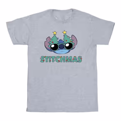 Disney - T-shirt STITCHMAS - Homme (Gris chiné)