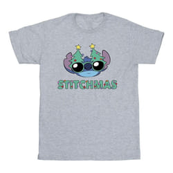 Disney - T-shirt STITCHMAS - Homme (Gris chiné)