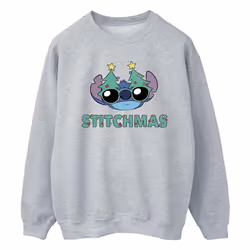 Disney - Sweat STITCHMAS - Homme (Gris chiné)