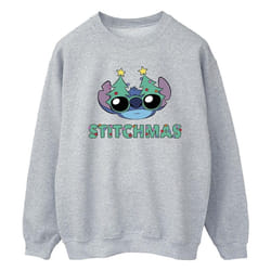 Disney - Sweat STITCHMAS - Homme (Gris chiné)