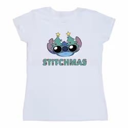 Disney - T-shirt STITCHMAS - Femme (Blanc)