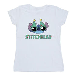Disney - T-shirt STITCHMAS - Femme (Blanc)