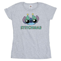 Disney - T-shirt STITCHMAS - Femme (Gris chiné)