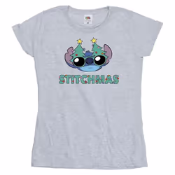 Disney - T-shirt STITCHMAS - Femme (Gris chiné)