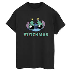 Disney - T-shirt STITCHMAS - Femme (Noir)