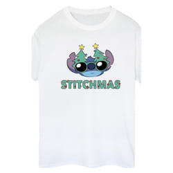 Disney - T-shirt STITCHMAS - Femme (Blanc)
