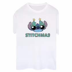 Disney - T-shirt STITCHMAS - Femme (Blanc)