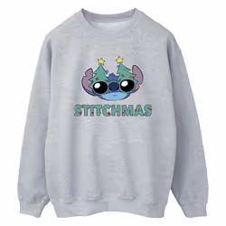 Disney - Sweat STITCHMAS - Femme (Gris chiné)