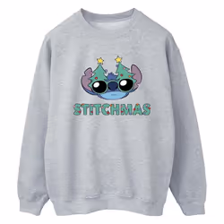 Disney - Sweat STITCHMAS - Femme (Gris chiné)