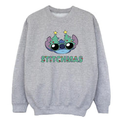 Disney - Sweat STITCHMAS - Fille (Gris chiné)