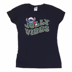 Disney - T-shirt JOLLY CHILLING VIBES - Femme (Bleu marine)