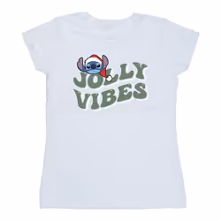 Disney - T-shirt JOLLY CHILLING VIBES - Femme (Blanc)
