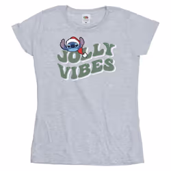 Disney - T-shirt JOLLY CHILLING VIBES - Femme (Gris chiné)