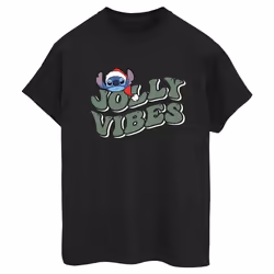 Disney - T-shirt JOLLY CHILLING VIBES - Femme (Noir)