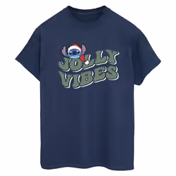 Disney - T-shirt JOLLY CHILLING VIBES - Femme (Bleu marine)