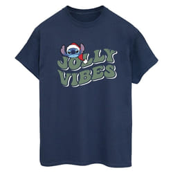 Disney - T-shirt JOLLY CHILLING VIBES - Femme (Bleu marine)