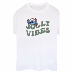 Disney - T-shirt JOLLY CHILLING VIBES - Femme (Blanc)