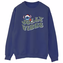 Disney - Sweat JOLLY CHILLING VIBES - Femme (Bleu marine)