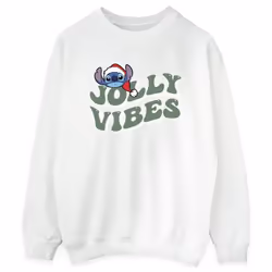 Disney - Sweat JOLLY CHILLING VIBES - Femme (Blanc)