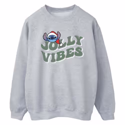 Disney - Sweat JOLLY CHILLING VIBES - Femme (Gris chiné)