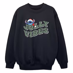 Disney - Sweat JOLLY CHILLING VIBES - Garçon (Noir)