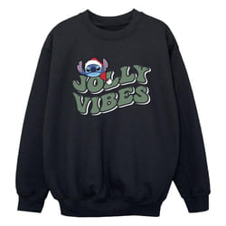 Disney - Sweat JOLLY CHILLING VIBES - Garçon (Noir)