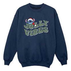 Disney - Sweat JOLLY CHILLING VIBES - Garçon (Bleu marine)