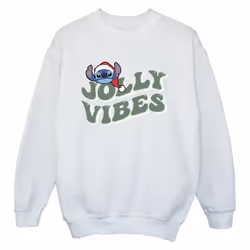 Disney - Sweat JOLLY CHILLING VIBES - Garçon (Blanc)