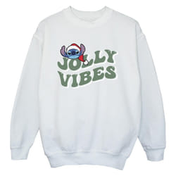 Disney - Sweat JOLLY CHILLING VIBES - Garçon (Blanc)