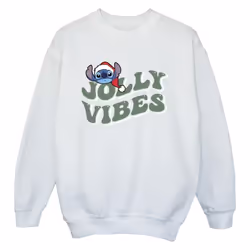 Disney - Sweat JOLLY CHILLING VIBES - Garçon (Blanc)
