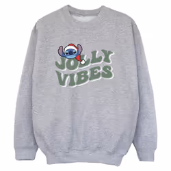 Disney - Sweat JOLLY CHILLING VIBES - Garçon (Gris chiné)