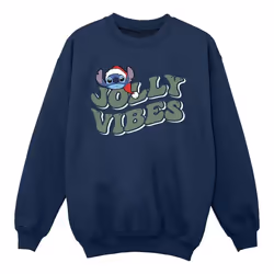 Disney - Sweat JOLLY CHILLING VIBES - Fille (Bleu marine)