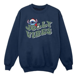Disney - Sweat JOLLY CHILLING VIBES - Fille (Bleu marine)