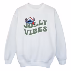 Disney - Sweat JOLLY CHILLING VIBES - Fille (Blanc)