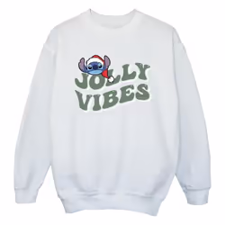 Disney - Sweat JOLLY CHILLING VIBES - Fille (Blanc)