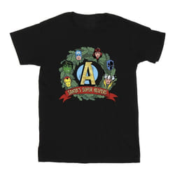 Marvel - T-shirt SANTA'S SUPER HELPERS - Homme (Noir)