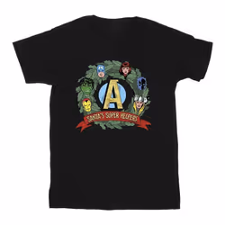 Marvel - T-shirt SANTA'S SUPER HELPERS - Homme (Noir)
