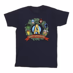 Marvel - T-shirt SANTA'S SUPER HELPERS - Homme (Bleu marine)