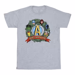 Marvel - T-shirt SANTA'S SUPER HELPERS - Homme (Gris chiné)
