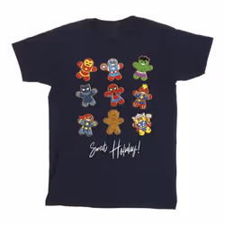 Marvel - T-shirt GINGERBREAD AVENGERS - Homme (Bleu marine)