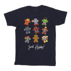 Marvel - T-shirt GINGERBREAD AVENGERS - Homme (Bleu marine)