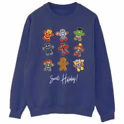 Marvel - Sweat GINGERBREAD AVENGERS - Homme (Bleu marine)