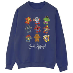 Marvel - Sweat GINGERBREAD AVENGERS - Homme (Bleu marine)