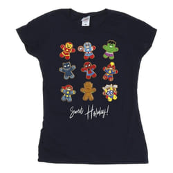 Marvel - T-shirt GINGERBREAD AVENGERS - Femme (Bleu marine)