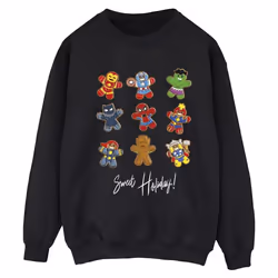 Marvel - Sweat GINGERBREAD AVENGERS - Femme (Noir)