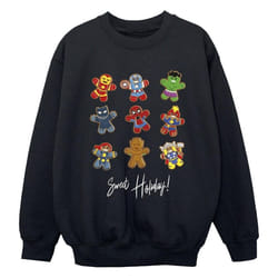 Marvel - Sweat GINGERBREAD AVENGERS - Garçon (Noir)